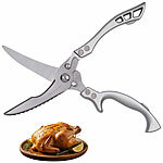 Rosenstein & Söhne Geflügelschere mit Metallgriff, Anti-Rutsch, Sicherheitsverschluss Rosenstein & Söhne Geflügelscheren mit Fischentschupper 