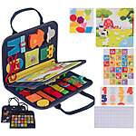 Playtastic Kinder-Motorik-Spielbuch mit 4 Seiten, 6-Teile-Puzzle, 3 Motivkarten Playtastic Kinder-Motorik-Spielbücher mit 3D-Motiven und Spiel-Zubehör