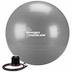 newgen medicals Sitz- und Gymnastikball, auch für Yoga, Anti-Platzen, 75 cm, grau newgen medicals Sitz- und Gymnastikbälle auch für Yoga, Anti-Platzen