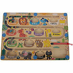 Playtastic Labyrinth Magnetspiel für Kinder, Farben, Zahlen & Tiere lernen Playtastic Labyrinth-Magnetspiele für Kinder