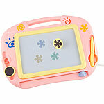 Playtastic Magnetische Kinder-Maltafel mit Magnetstift und 2 Stempeln, rosa Playtastic Maltafeln Zaubertafeln