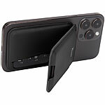 Xcase Kartenhalter für iPhone, MagSafe-kompatibel, klappbar,3 Karten,schwarz Xcase Kartenhalter-Wallet für iPhone mit MagSafe, klappbar, für 3 Karten