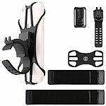 PEARL sports 2er set 3in1 Handyhalterung für Handgelenk, Oberarm und Fahrrad PEARL sports 3in1 Handyhalterungen für Handgelenk, Oberarm und Fahrrad