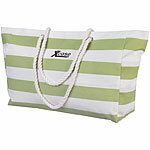 Xcase Wasserabweisende Strandtasche mit seitlicher Tasche, grün/weiß Xcase Strandtaschen
