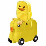 Xcase Set aus Kinder-Aufsitzkoffer und Rucksack, Motiv "Küken", gelb Xcase 2er-Sets: Kinderkoffer zum Draufsitzen und passender Rucksack, Duck
