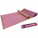 newgen medicals 2er-Set Jute-Yoga- & Gymnastikmatten, gepolstert, Tragegurt, 183x61 cm newgen medicals Yoga- und Gymnastikmatten aus Jute