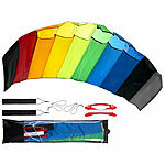 Playtastic Regenbogen-Lenkdrachen für Kinder ab 8 Jahren, 55 x 130 cm, Zweileiner Playtastic Lenkdrachen