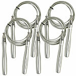PEARL sports 4er Set Fitness-Springseil, selbstverriegelndes Kugellagersystem, 3 m PEARL sports Metall-Springseile