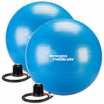 newgen medicals 2er-Set Sitz- und Gymnastikball, auch für Yoga, Anti-Platzen, 65 cm newgen medicals Sitz- und Gymnastikbälle auch für Yoga, Anti-Platzen