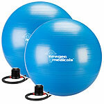 newgen medicals 2er-Set Sitz- und Gymnastikbälle, auch für Yoga, Anti-Platzen, Ø 75 cm newgen medicals Sitz- und Gymnastikbälle auch für Yoga, Anti-Platzen