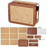 infactory Motivations- & Ziel-Spardose aus Holz mit Stickern und Markern infactory 