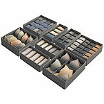 infactory 8er-Set Faltbare Schubladenorganizer-Zellen für Kleidung infactory Schubladenorganizers