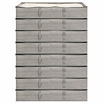 infactory 8er-Set Faltbare Unterbett-Aufbewahrungstaschen mit Tragegriffen, 65 l infactory Unterbett Aufbewahrungstaschen