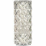 Lunartec LED-Kristall-Akku-Tischlampe mit Touch, Versandrückläufer Lunartec LED-Kristall-Akku-Nachttischlampen mit Touch-/Fernbedienung, RGBW
