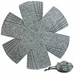 Rosenstein & Söhne 5er-Set Pfannenschoner aus Filz, Ø 38 cm, waschbar, anthrazit Rosenstein & Söhne Pfannenschoner aus Filz