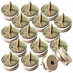 AGT 16er-Set Filzgleiter für Möbel und Möbelfüße, Ø 25 mm AGT Filzgleiter für Möbel und Möbelfüße mit 25 mm Durchmesser, Schraubmontage