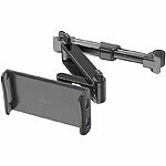 Callstel 4er-Set Universal-Kfz-Kopfstützhalterung für Tablets bis 12“/30 cm Callstel Universal-Kfz-Kopfstützhalterungen für Tablets, ausziehbar