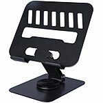 PEARL 2er set Faltbarer Tablet und Smartphone Ständer, 2 Achsenhöhen XXXXX PEARL Faltbare Tablet Ständer für Tablets/Handys, 3 Achsen höhenverstellbar
