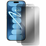 Somikon 2er-Set Schutzfolien aus gehärtetem Glas, kompatibel mit iPhone 16 Pro Somikon Schutzfolien aus gehärtetem Glas mit Anti-Spy-Schutz für iPhone, inkl. Installations-Werkzeug