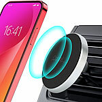 Callstel Kfz-Handyhalterung für Lüftungsgitter, inkl. Magnet Callstel Magnetische KFZ-Smartphone-Halterungen für Lüftungsgitter