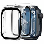 Xcase 2er-Set Glas-Displayschutz für Apple Watch Series 7/8 (41 mm) Xcase Glas-Displayschutz für Apple Watch