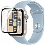 Xcase 2er-Set Glas-Displayschutz für Apple Watch Series SE (44 mm) Xcase Glas-Displayschutz für Apple Watch