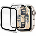 Xcase 2er-Set Glas-Displayschutz für Apple Watch Series SE (44 mm) Xcase Glas-Displayschutz für Apple Watch