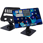 PEARL 2er set Faltbarer Tablet und Smartphone Ständer, 2 Achsenhöhen XXXXX PEARL Faltbare Tablet Ständer für Tablets/Handys, 3 Achsen höhenverstellbar