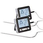 Rosenstein & Söhne 2er-Set Braten- & Ofenthermometer, digital, Timer, Messbereich 0-300°C Rosenstein & Söhne  