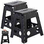 Semptec Urban Survival Technology 2er-Set faltbare Tritthocker, bis 150 kg, anti-rutsch-beschichtet Semptec Urban Survival Technology Klappbare Tritthocker für Kinder und Erwachsene 
