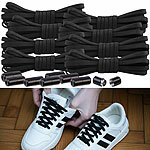 Speeron 8er-Set elastische Universal-Schnürsenkel ohne Binden, 100 cm, schwarz Speeron Schnürsenkel mit Schnellverschluss 