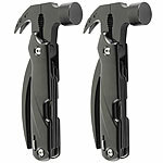 Semptec Urban Survival Technology 2er Set 12in1 Multitool-Mini-Hammer, Camping-Zubehör, inkl. Nylonhülle Semptec Urban Survival Technology Multitool-Hammer