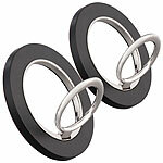 Callstel 2er-Set Universal-Handy-Ringhalterungen, magnetisch, 360° drehbar Callstel  