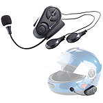 Callstel Motorrad-Intercom-Freisprecheinrichtung mit Bluetooth, 100 m, 2er-Set Callstel Intercom-Headsets mit Bluetooth, für Motorradhelme