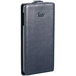 Xcase Stilvolle Klapp-Schutztasche für Samsung Note3, schwarz Xcase 