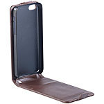 Xcase Stilvolle Klapp-Schutztasche für iPhone 5c, braun Xcase Schutzhüllen für iPhones 5c