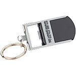 PEARL 3in1-Schlüsselanhänger: Smartphone-Ständer, Leuchte & Flaschenöffner PEARL Schlüsselanhänger mit Smartphone-Halter, Leuchten und Flaschenöffnern
