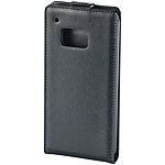 Xcase Stilvolle Klapp-Schutztasche für HTC ONE M9, schwarz Xcase