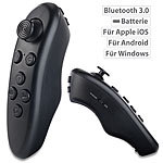 auvisio 2in1-Mini-Game-Controller & Fernbedienung, Bluetooth für iOS & Android auvisio Gaming-Controller mit Bluetooth