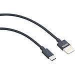 Callstel 3er-Set Lade- & Datenkabel USB auf USB C, zweiseitige Stecker, 1 m, 2A Callstel USB-C-Kabel, verdrehsicher
