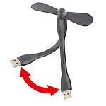Callstel Flexibler USB-Ventilator für PC, Notebook, Laptop, Powerbank uvm. Callstel USB-Ventilatoren