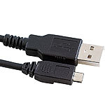 PEARL USB-2.0-Daten- & Ladekabel, USB-Stecker Typ A auf Micro-USB, 80 cm PEARL Micro-USB-Kabel