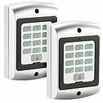 VisorTech 2er-Set spritzwassergeschützte Alarmanlagen-Tastatur-Attrappen, IP44 VisorTech Alarmanlagen-Tastatur-Attrappen 