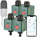 Royal Gardineer 4er-Set WLAN-Bewässerungscomputer mit Bodensensor Royal Gardineer  