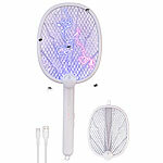 Exbuster 4er-Set 2in1 Akku Insektenvernichter und Fliegenklatsche mit UV LEDs Exbuster 2in1-Akku-Insektenvernichter und Fliegenklatschen