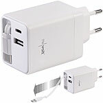 revolt USB-GaN-Netzteil mit 2x USB-C und 1x USB-A, Power Delivery bis 45 Watt revolt 