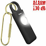 Semptec Urban Survival Technology Selbstverteidigungs-Schlüsselanhänger, 130 dB, Taschenlampe, Akku Semptec Urban Survival Technology 
