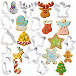 Rosenstein & Söhne Weihnachts-Ausstecher, 12-tlg. Set, Edelstahl, Kekse, Fondant, Deko Rosenstein & Söhne Weihnachts-Ausstecher-Sets, Edelstahl, Kekse, Fondants, Dekos