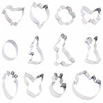 Rosenstein & Söhne Oster-Ausstecher, 12-tlg. Set, Edelstahl, Kekse, Fondant, Deko Rosenstein & Söhne Oster-Ausstecher-Sets, Edelstahl, Kekse, Fondants, Dekos