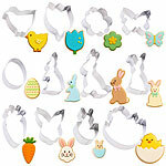 Rosenstein & Söhne Oster-Ausstecher, 12-tlg. Set, Edelstahl, Kekse, Fondant, Deko Rosenstein & Söhne Oster-Ausstecher-Sets, Edelstahl, Kekse, Fondants, Dekos 